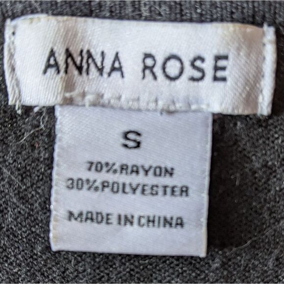 Anna Rose Button Up Black Cardigan Size Small - Picture 2 of 2